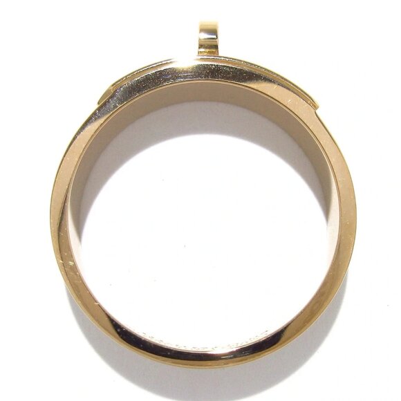 Auth HERMES Kelly - 18K Rose Gold Diamond 1******** Ring - Picture 4 of 6